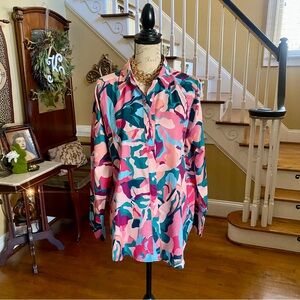 VICI bright abstract print blouse
